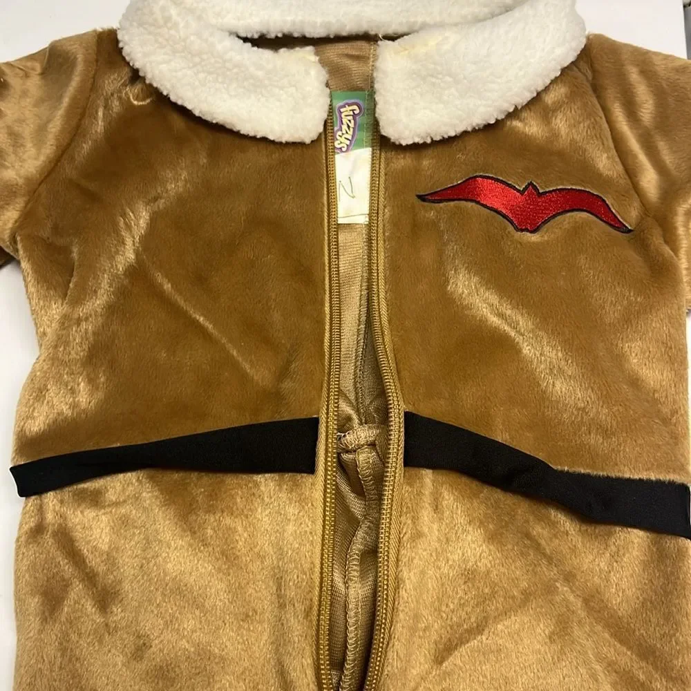 Fuzzys Red Baron Two Piece Set Infant Costume Zipper Hook and Loop 12-18 Months